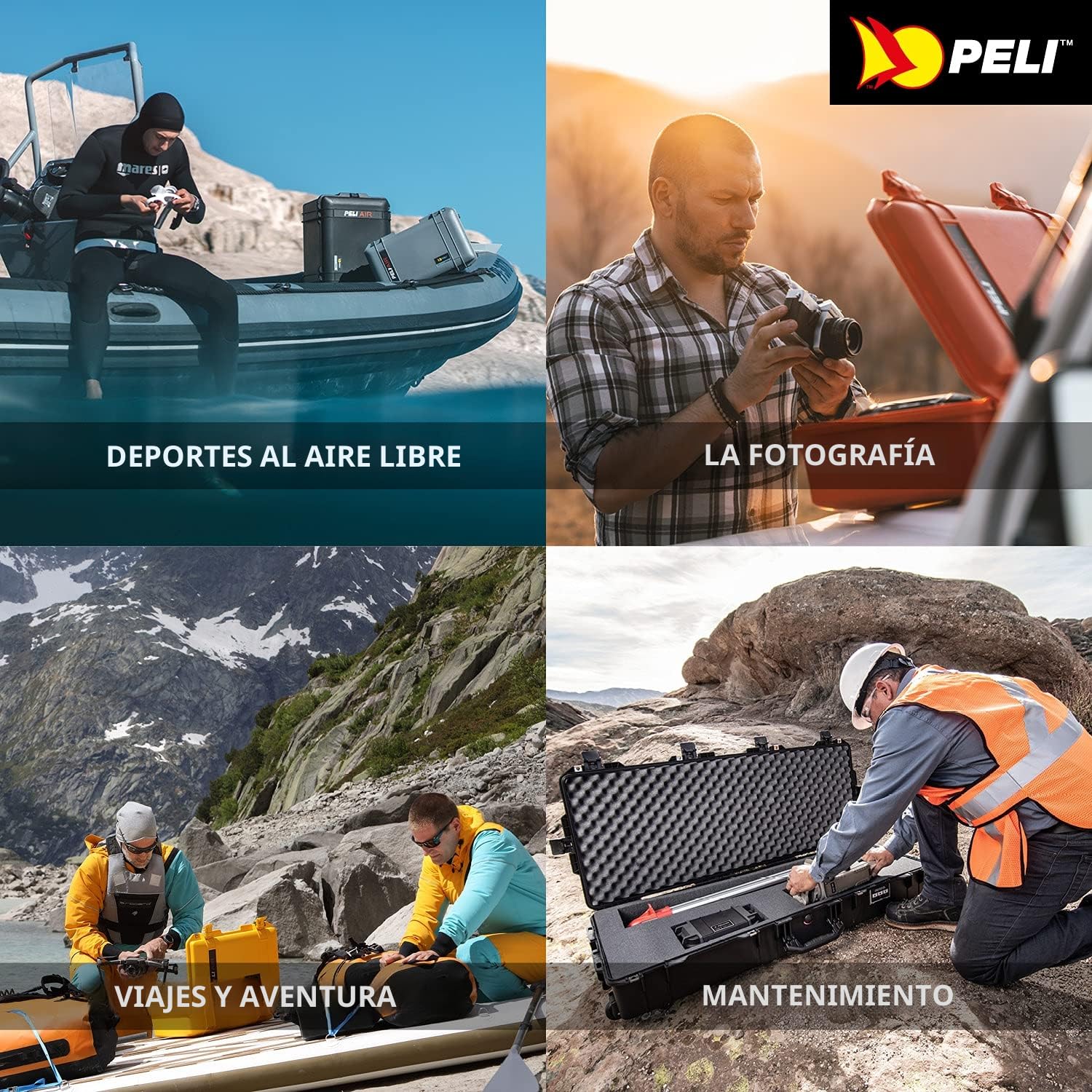 PELI 1520 Maleta rugerizada para el transporte de equipos electrónicos y fotográficos valiosos, IP67 estanca, 24L de capacidad, fabricada en Alemania, con espuma personalizable, color negro