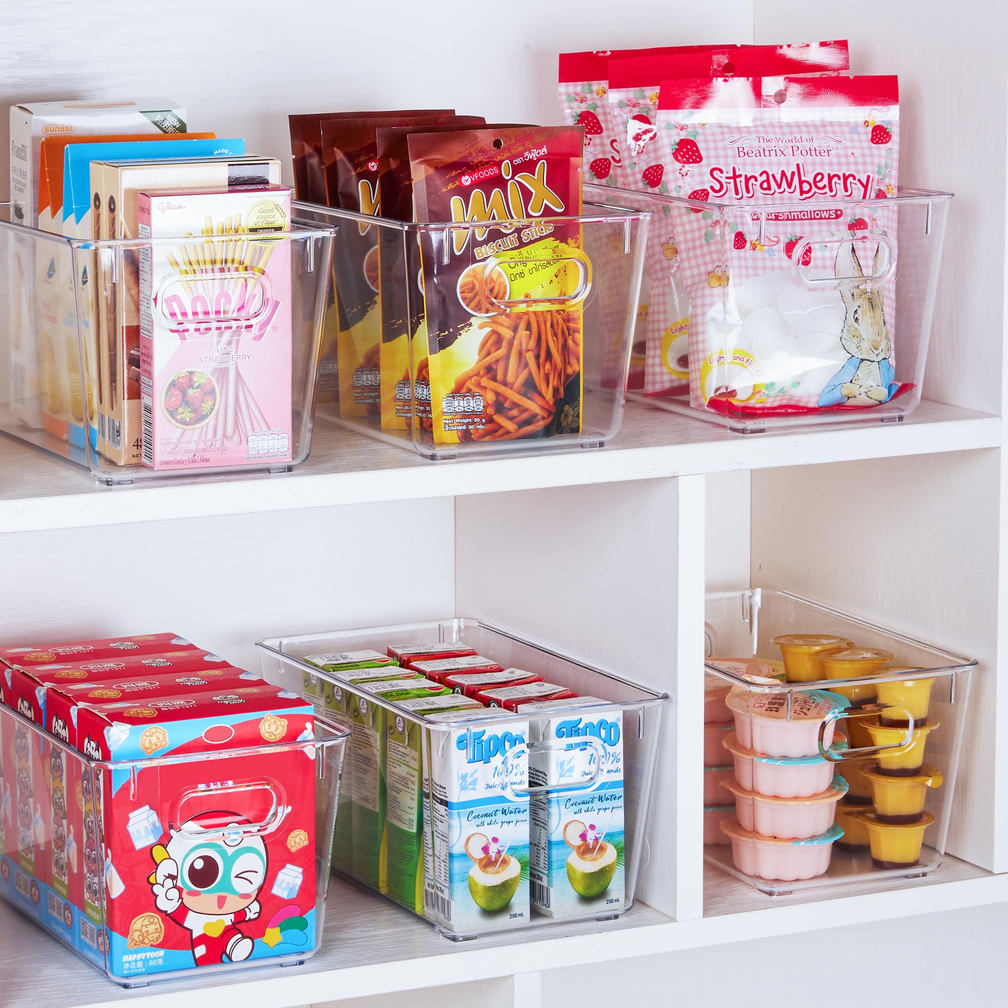 Kitchen Baskets for Storage Fridge Box Can Kitchen Shelf Organiser Cupboard Holder Storage Basket Rack
