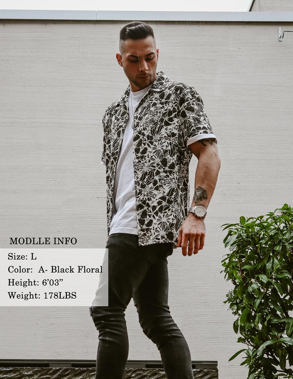 COOFANDY Mens Hawaiian Shirt Short Sleeve Buttoon Down Shirts Casual Tropical Floral Summer Linen Shirts - Image 4