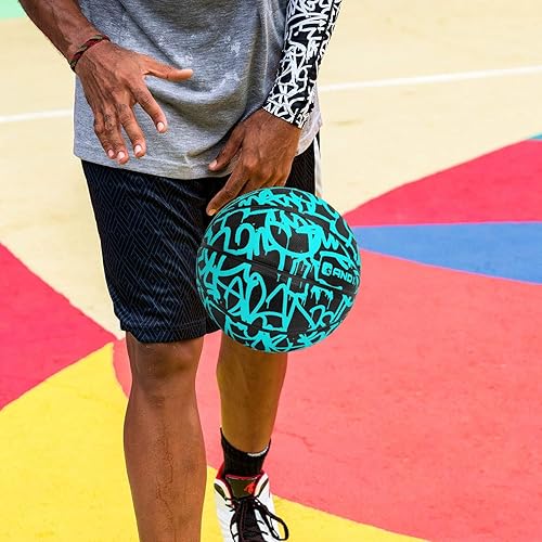 Miniatura 2 de AND1 Fantom Graffiti Rubber Basketball - Streetball for Indoor and Outdoor Use, Deep Channel Construction and Durability