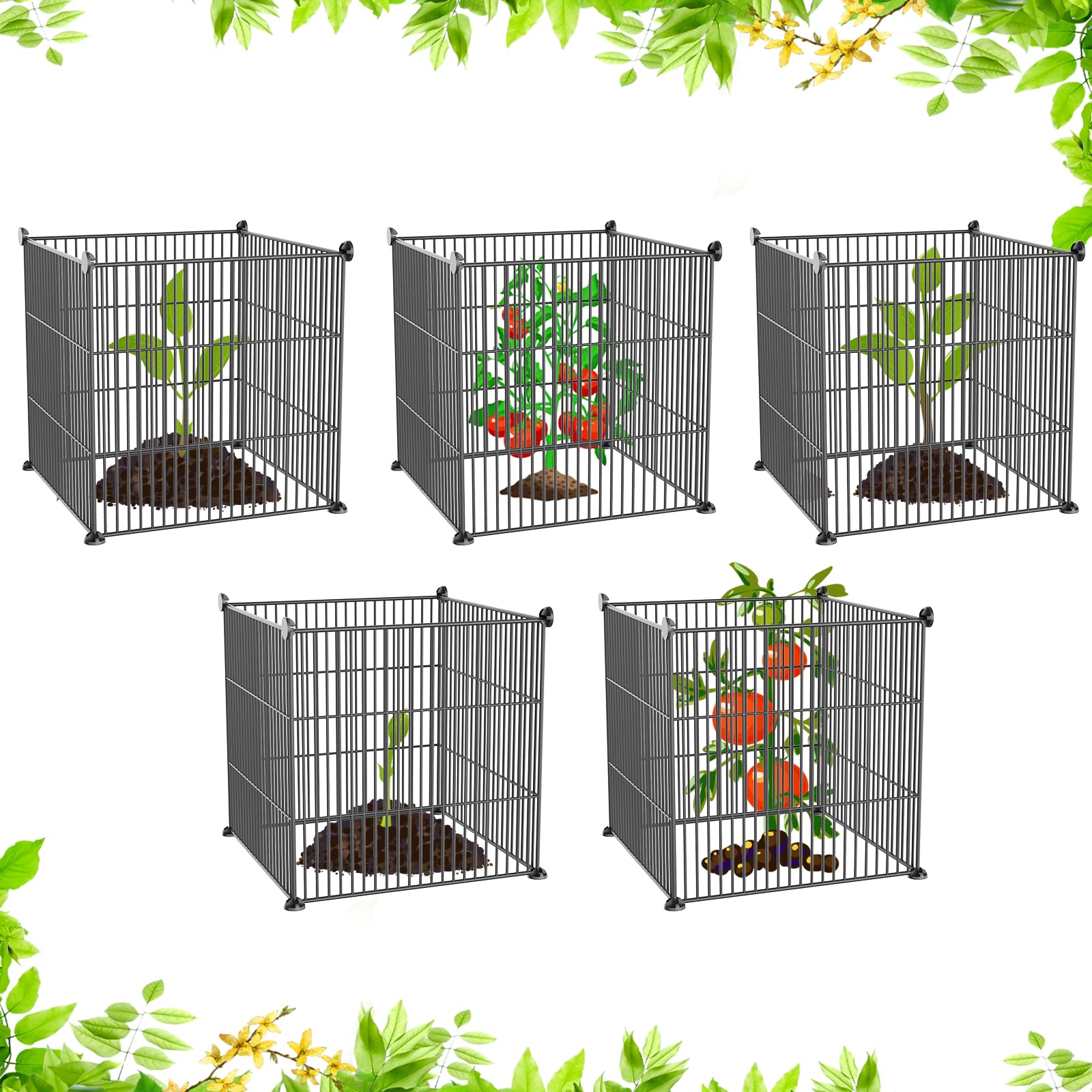 Plant Protector Cage, Plant Wire Cloche Protect Garden Vegetables from