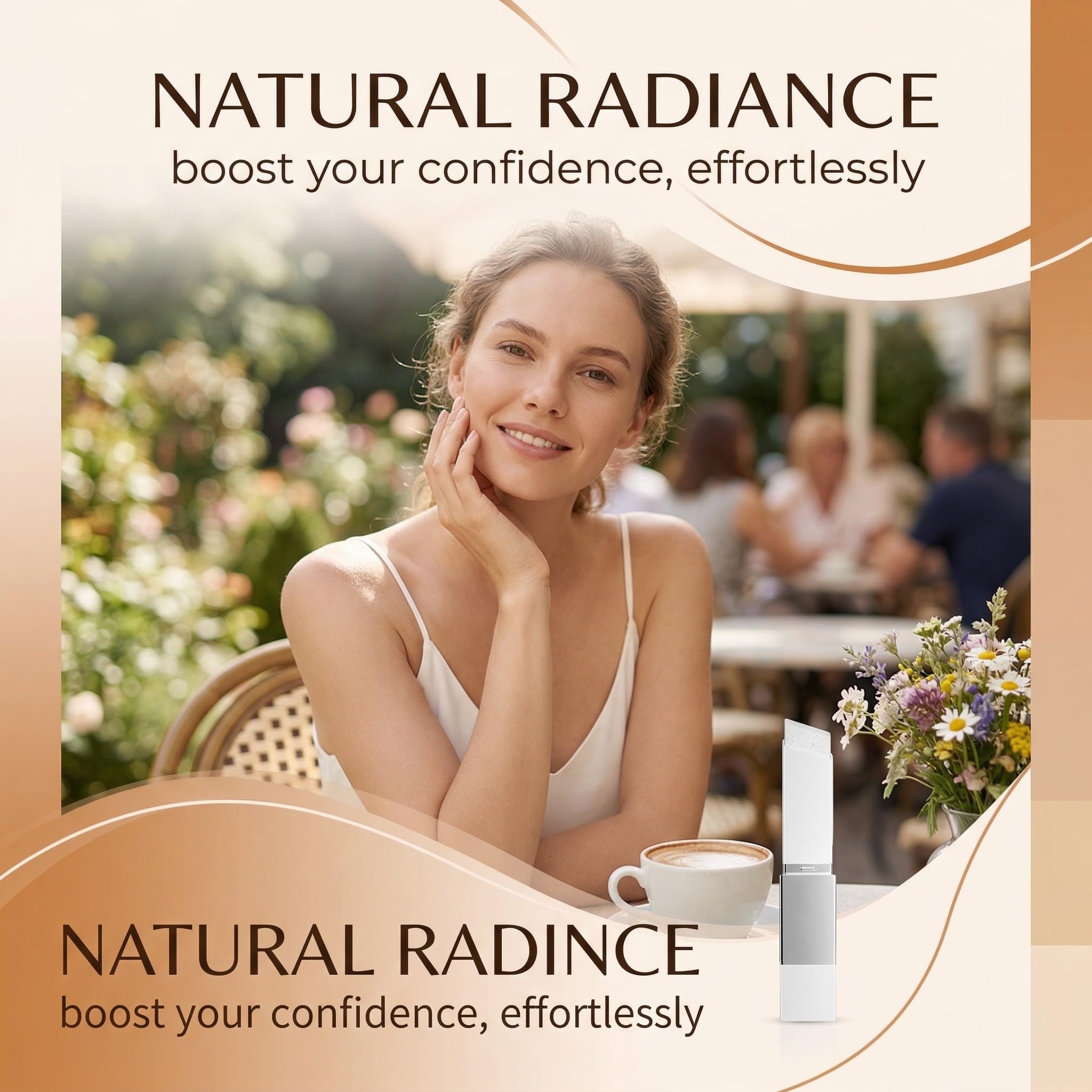 Fondotinta stick bianco Viene con su propio cabezal de cepillo, Base coreana,Resistente al agua y al sudor - Cobertura,Apto para todo tipo de pieles,Consigue un maquillaje natural (Natural) — view 2