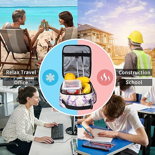 Miniatura 8 de Lonchera reutilizable de baloncesto para niños, mujeres, hombres y adultos, bolsa de almuerzo deportiva dinámica aislada, bolsa de poliéster para la