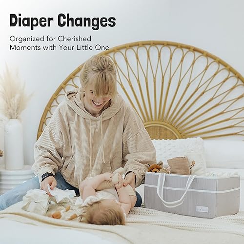 Miniatura 7 de Lily Miles Paquete organizador de pañales: regalos para bebés, artículos esenciales para recién nacidos y organización de guardería, perfecto para