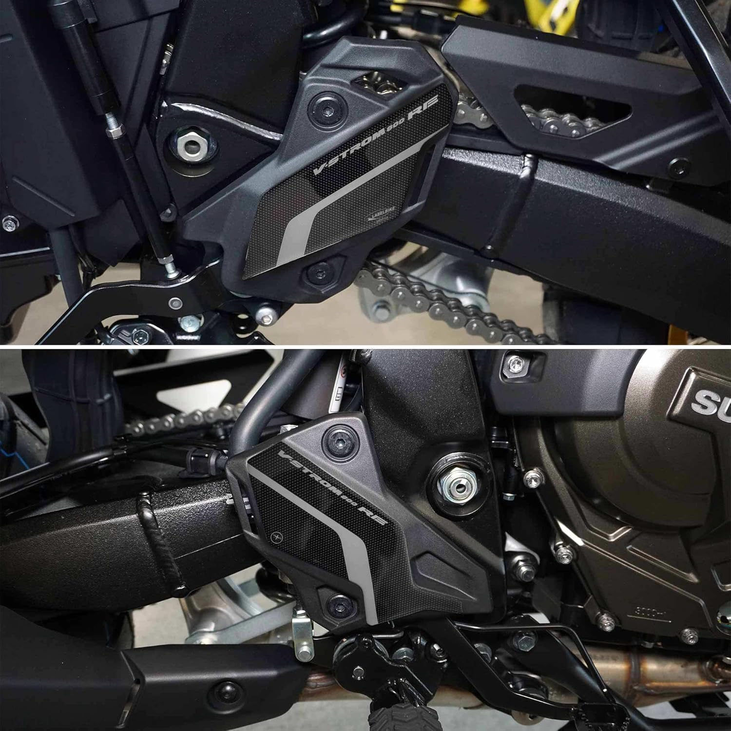 labelbike - 3D Stickers Decorations and Motorcycle Door Sill Protections Compatible with Suzuki V-Strom 800RE