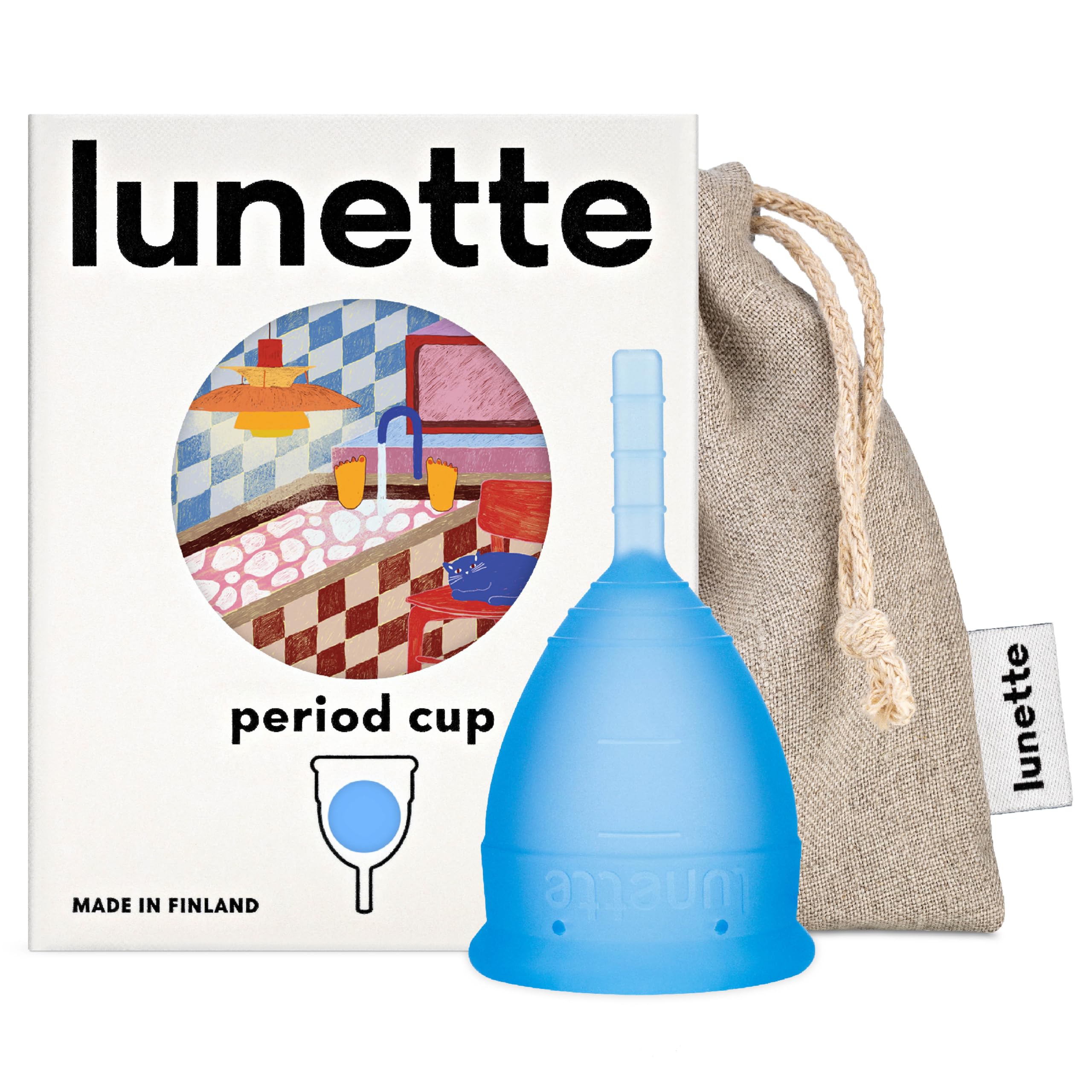 Lunette Menstrual Cup - Reusable Period Cup – Medical-Grade Silicone