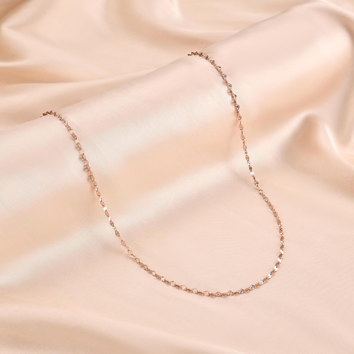 925 Sterling Silver Chain Necklace Link Chain Necklace for Women Simple Dainty 16K Gold Plated Necklace for Women Minimalist Waterproof Silver Necklace Trendy Jewelry Gifts - Image 8