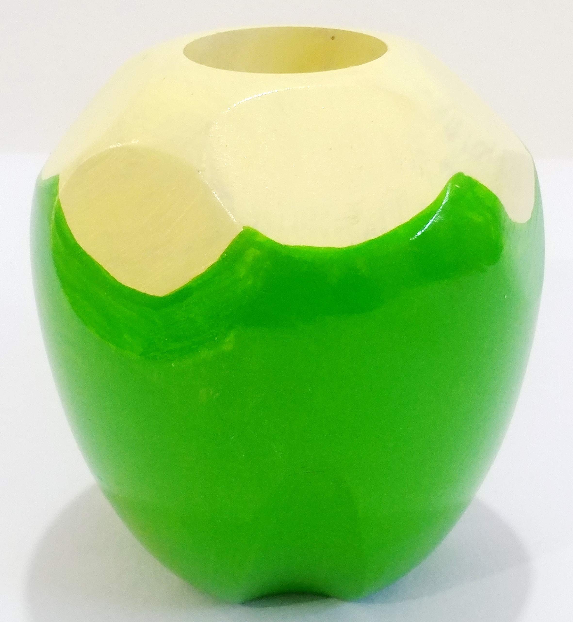 Crafts India® Handcrafted channapatna Wooden Tender Coconut vase / Pen Stand- 10 X 9 cms-image-43