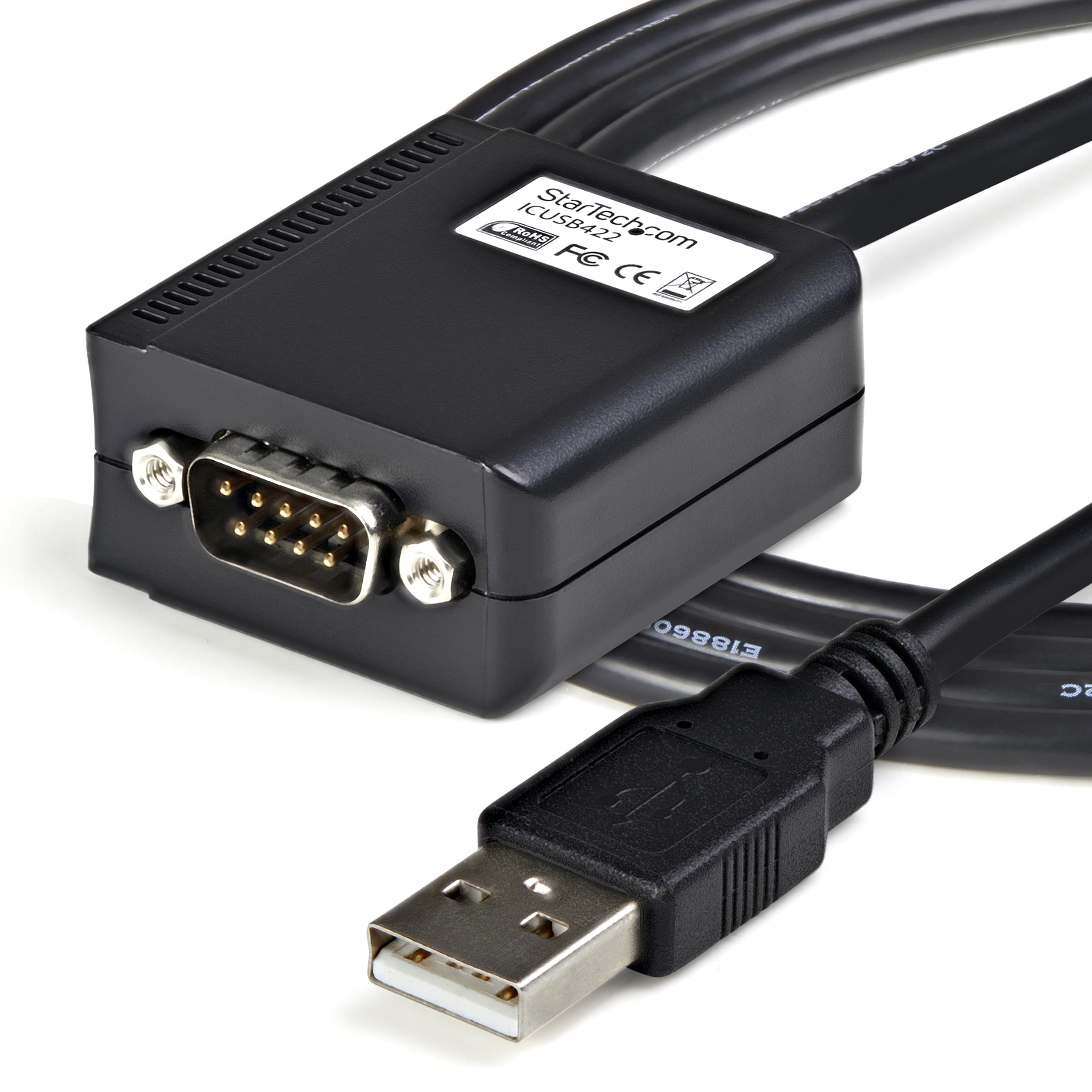 StarTech.com USB 2.0 auf Seriell Adapter Kabel (COM) - USB zu RS422 / 485 Schnittstellen Konverter - Stecker / Stecker 1,80m | Vielseitig für Digital Signage bis Kassensysteme, FTDI-Chipsatz, USB-versorgt ohne Netzteil, COM-Port Retention