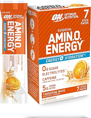 Vista 23 de Optimum Nutrition Amino Energy Plus Electrolytes - Bebida energética con aminoácidos y electrolitos para hidratación, sin azúcar, con BCAA, sabor a