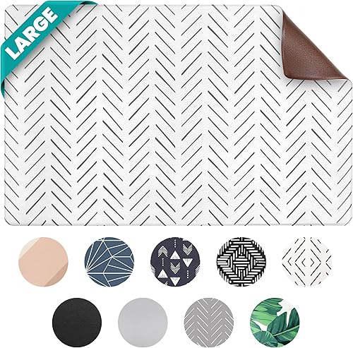 NALALAS Tapete bohemio grande impermeable para perros, tapete de comida y agua, tapete de comida para mascotas, tapete de comida para gatos, tapete