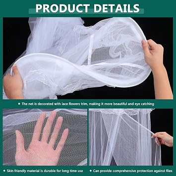 STOBOK Mosquito Net,Baby Canopy Bed Netting,