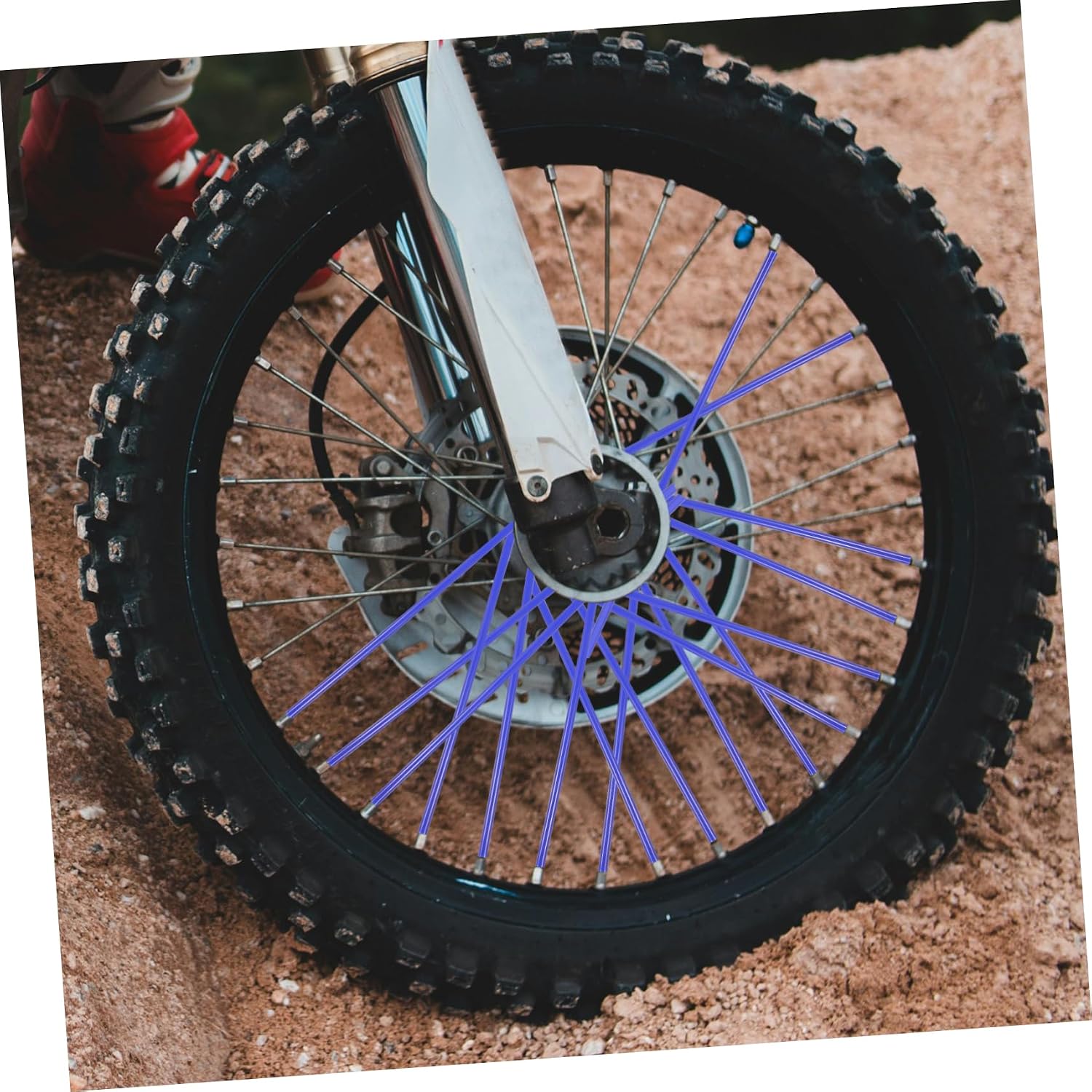 MAGICLULU 72Pcs Bicycle Wheel Cover Durable Rim Protectors for Motorcycle Dirt Bike Spokes Easy Installation Stylish Design Practical Bike
