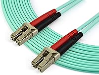 Vista 2 de StarTech.com Cable de fibra óptica multimodo LC/UPC a LC/UPC OM3 de 23.0 ft, dúplex completo 50/125, 100G, cable de puente de fibra LSZH