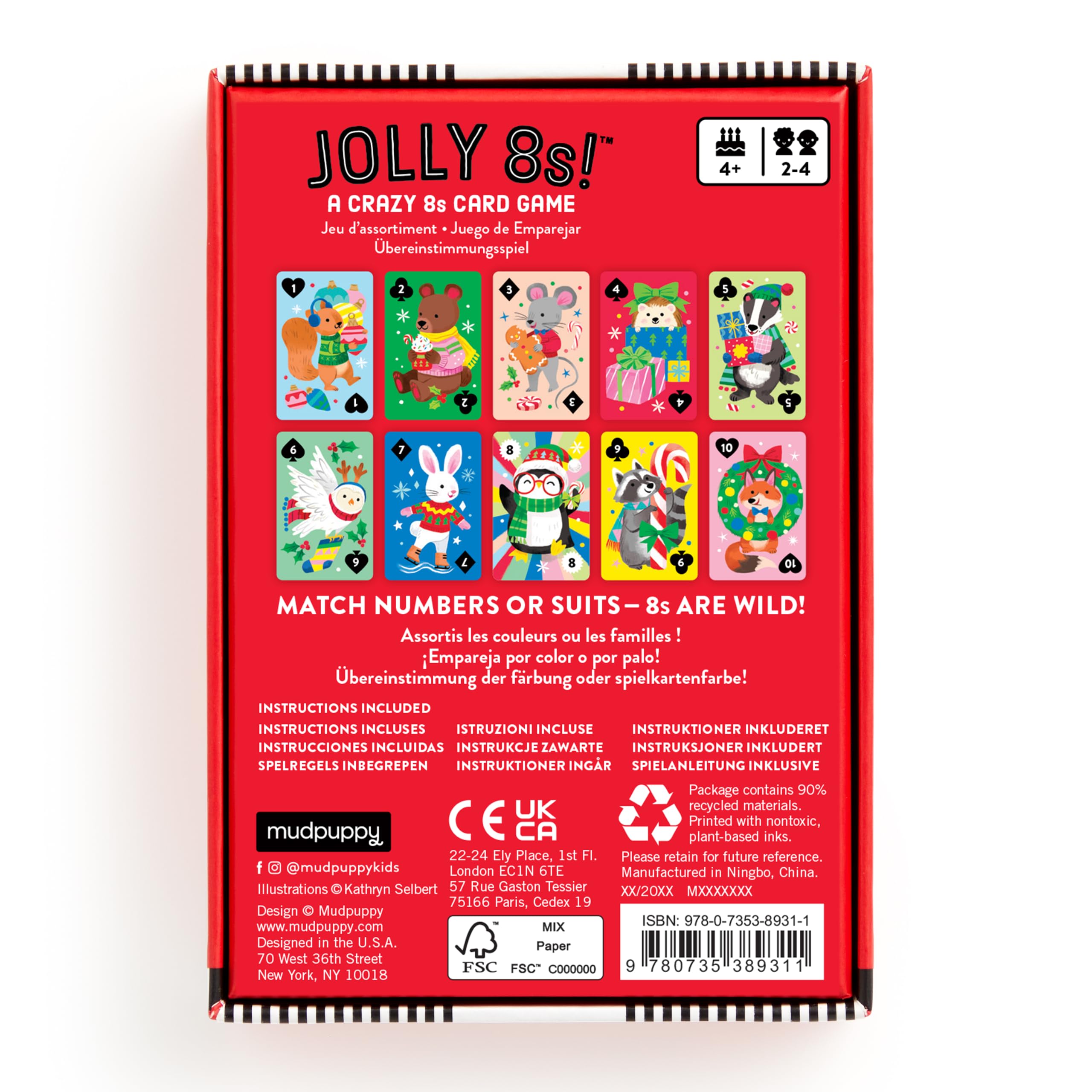 Amazon.com: Mudpuppy - Jolly 8s! Card Games for Kids | Ages 4+