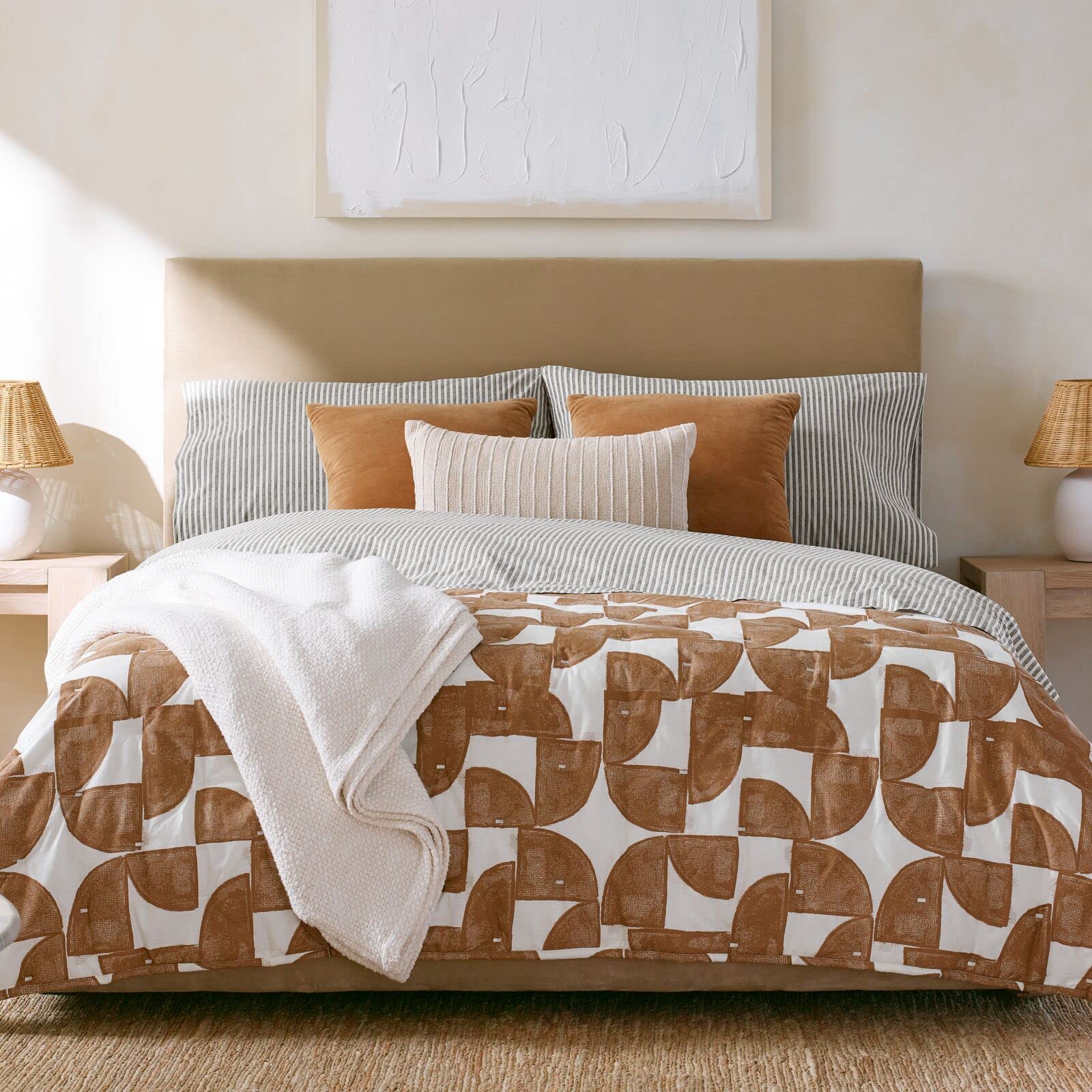 Nate Home by Nate Berkus AllSeason Cotton Percale Printed Shapes Quilt