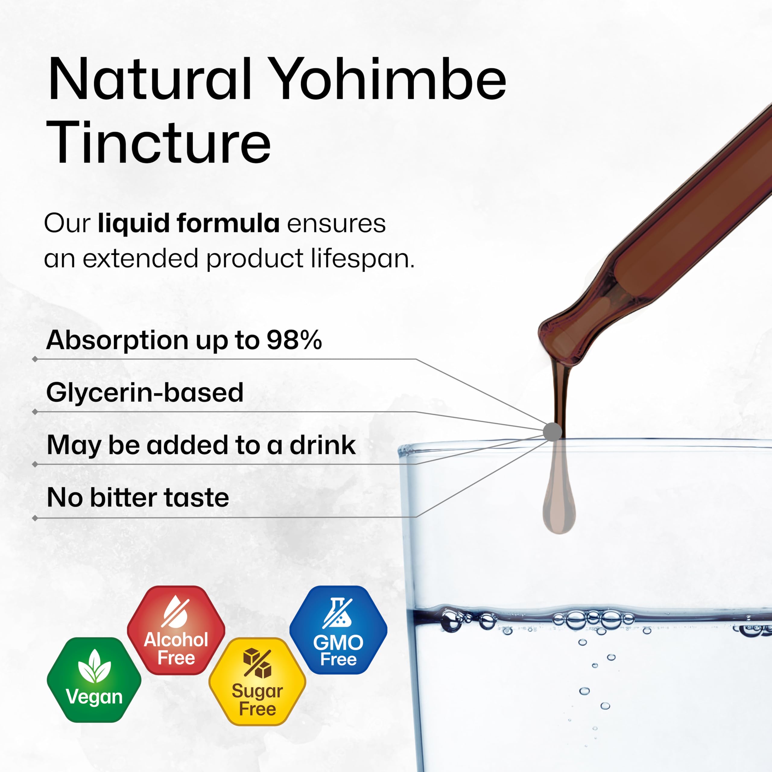 Yohimbine for Men & Women, Vegan Yohimbe Supplements 4 Fl.Oz — Amazon image 4