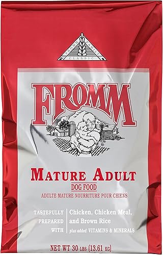 Fromm Alimento clásico para perros adultos maduros  Alimento seco para perros mayores para razas grandes, medianas y pequeñas  Receta de pollo  30