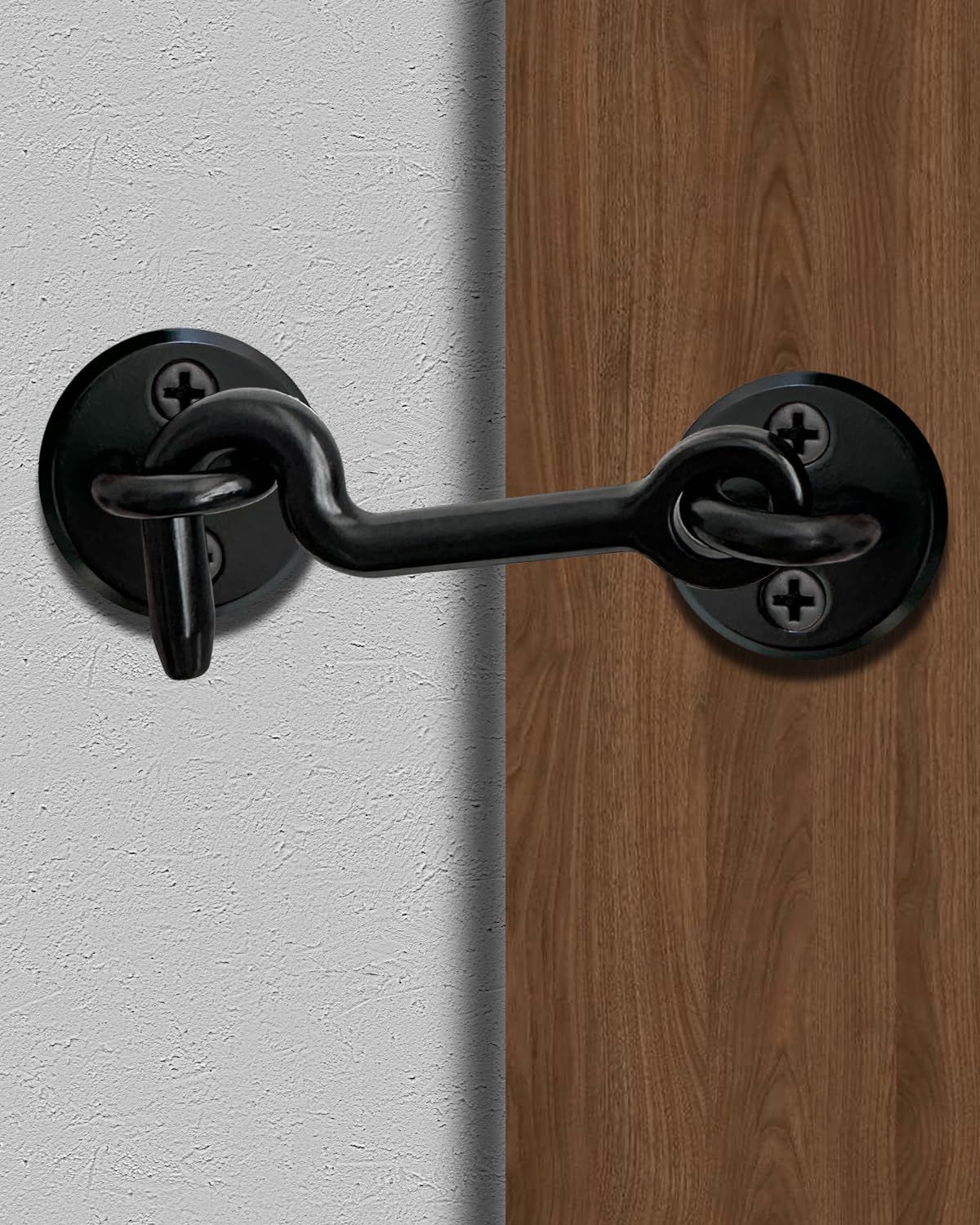 Snapklik.com : Hook And Eye Latch For Door, 2 Pack Sliding Barn Door ...