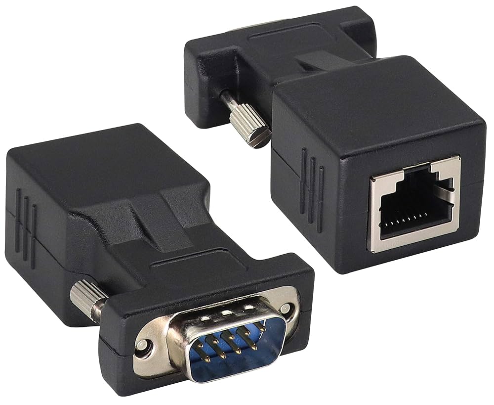 その他 S45 ADAPTER RJ45 to DB9 Female Serial RS232 Modular Adapter - Gray