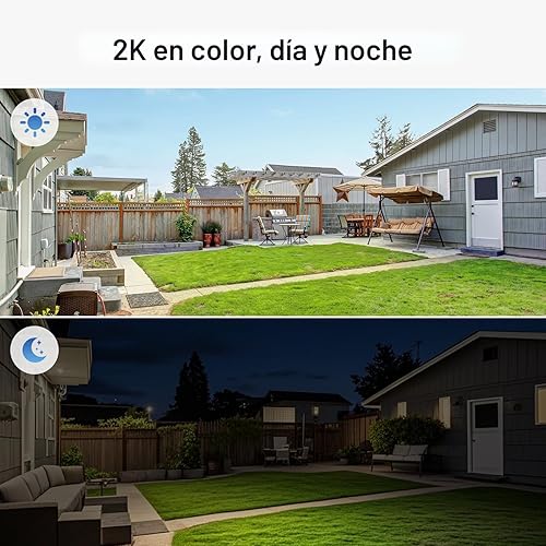 Miniatura 5 de Cámaras de seguridad solar de doble lente inalámbricas para exteriores, video Full HD 2K, visión de 360 PanTilt Cámara de seguridad para el hogar