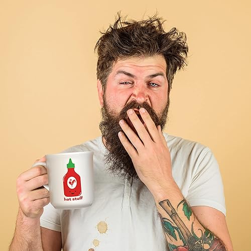 Miniatura 3 de Genuine Fred SAY ANYTHING MUG, taza de café de 16 onzas, Hot Stuff