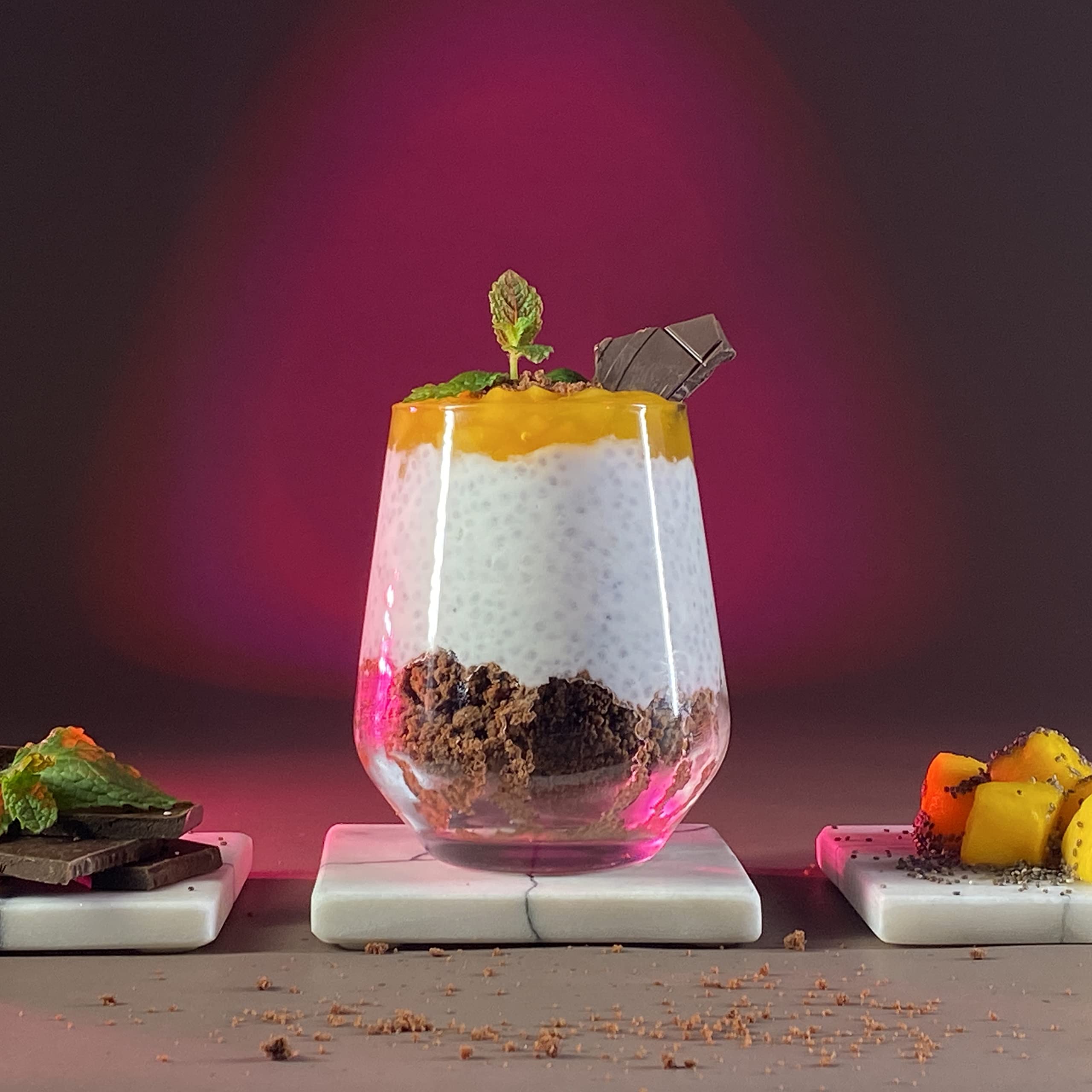 Trinkgläser Set 400 ml - 12 Stück Gläsern - Wassergläser - Modernes Design für Wasser und Kalte Getränke - Kristallglas - Spülmaschinenfest