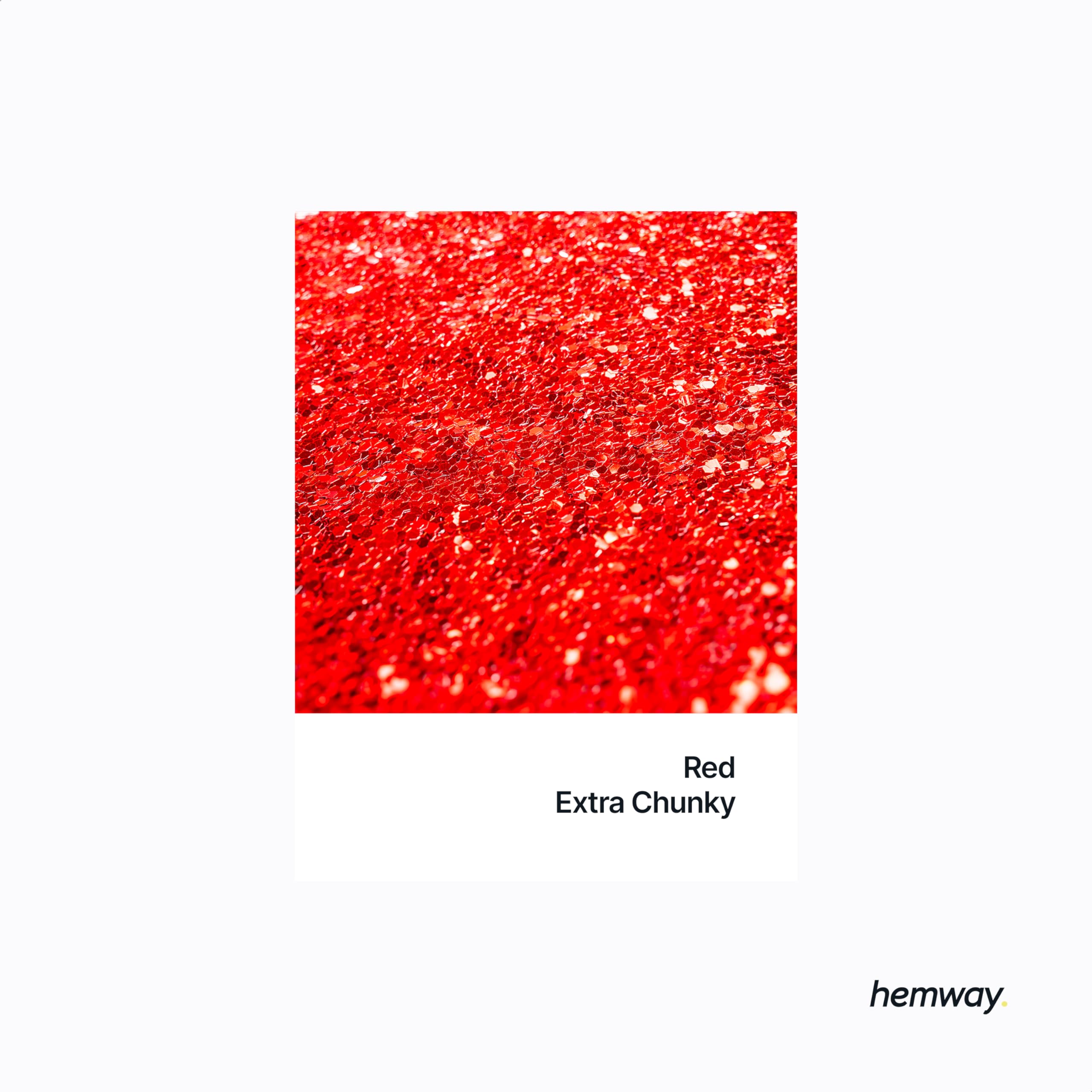 Red Glitter Shaker, 130g Extra Chunky Glitter, Crafts 1/24" Metallic Flake Red Sequins, Resin & Epoxy Crafts, Decorating - Image 2