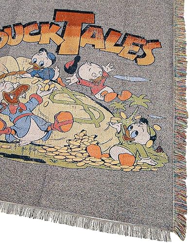 Miniatura 2 de Disney 's DuckTales, "Money Bags", manta tejida para tapiz, 48 x 60 pulgadas, multicolor