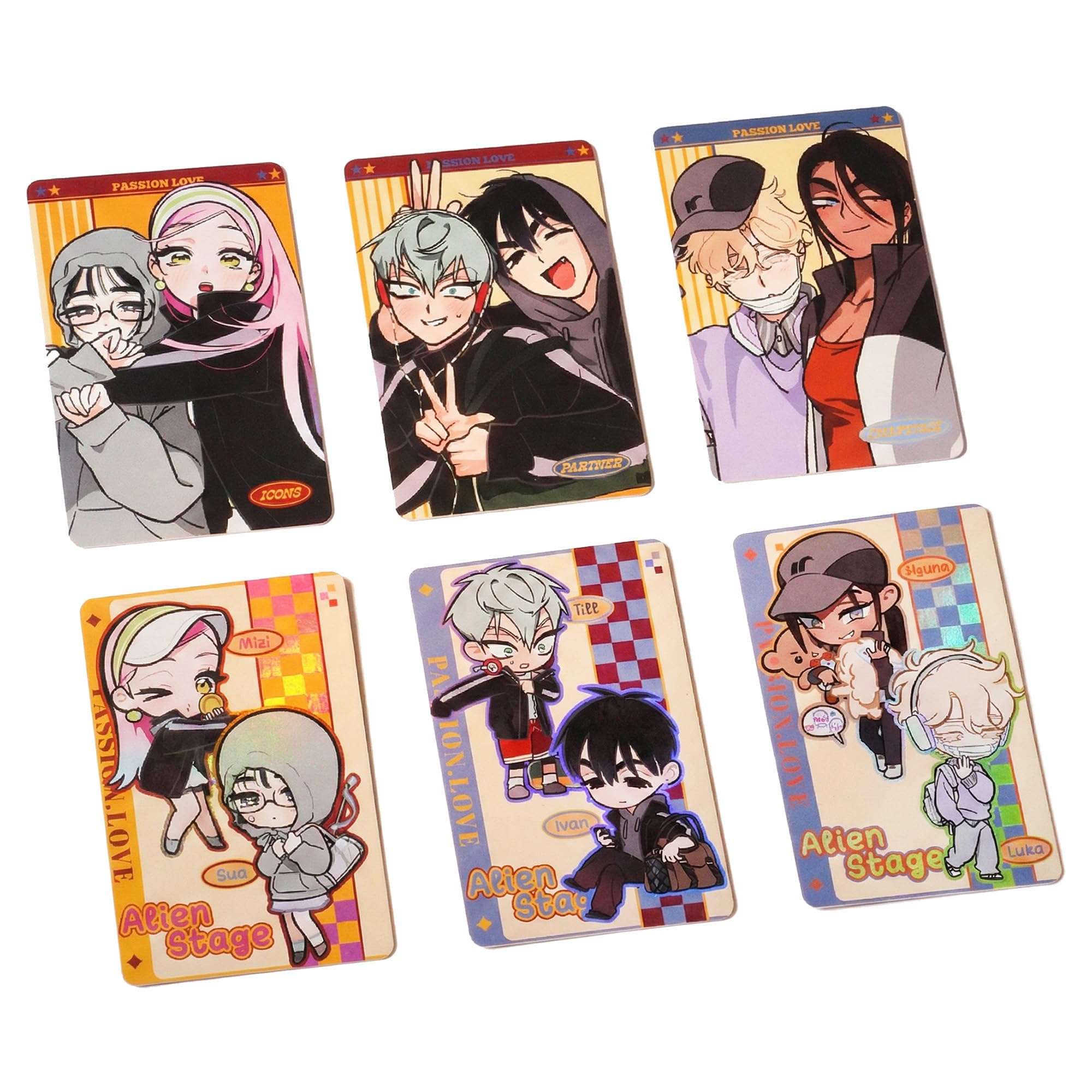 Alien Stage Partner Series Collectible Photocards - Officially Licensed ALNST 6-Card Pack, Premium Anime Merch for Fans