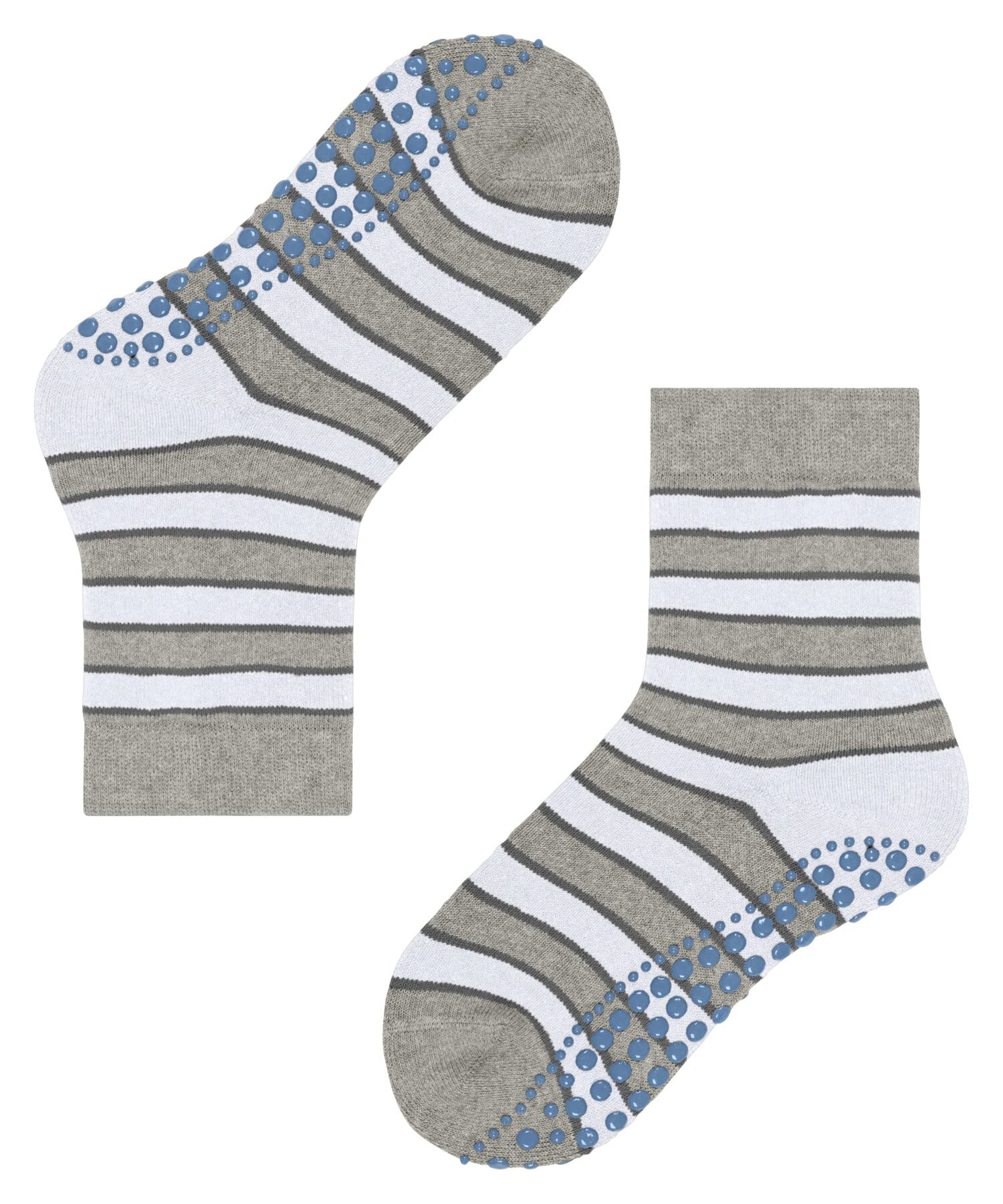 FALKE Unisex Kids Simple Stripes Slipper Socks Anti-Slip Printed Nubs On Sole Improved Grip Thick Flat Seam In Toe Area Patterned Multicoloured Breathable Sustainable Cotton 1 Pair