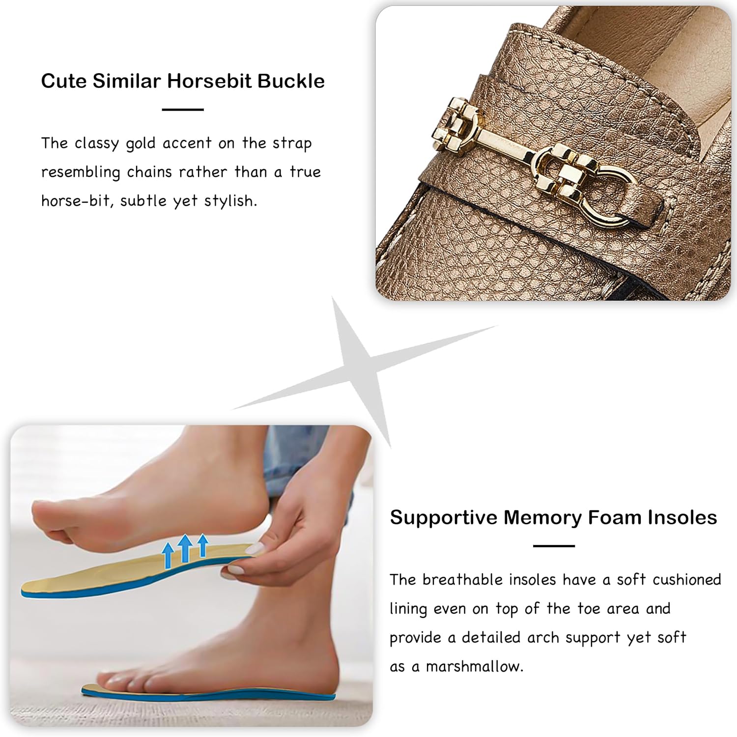 KORDAL Women's Comfortable & Lightweight Leather Loafers Slip-Ons Driving Mocs Walking Shoes Cute Business Casual Dress Shoes Work Flats for Women - Image 5