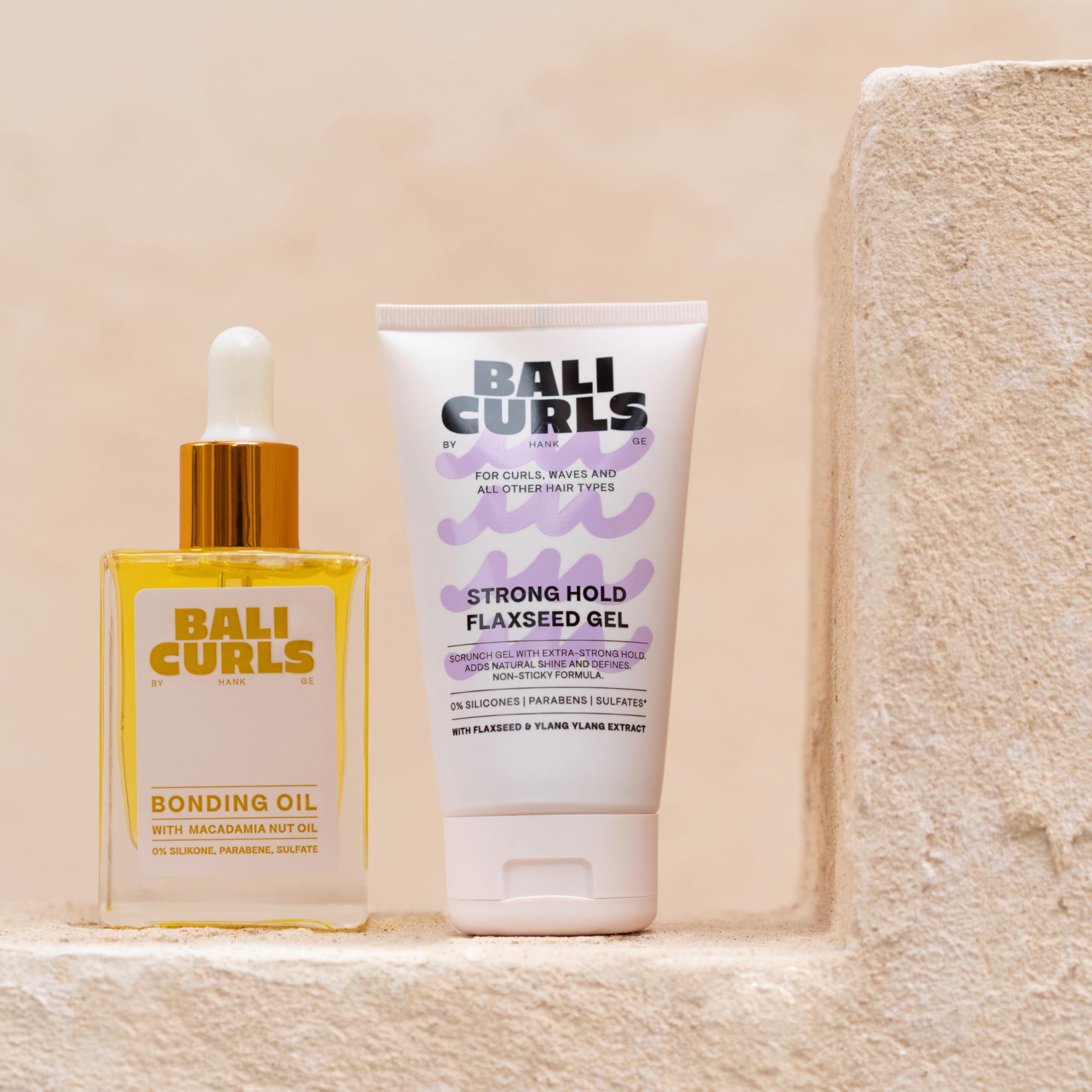 BALI CURLS Strong Hold Flaxseed Gel – Gel de linaza extra fuerte para rizos definidos – 150 ml