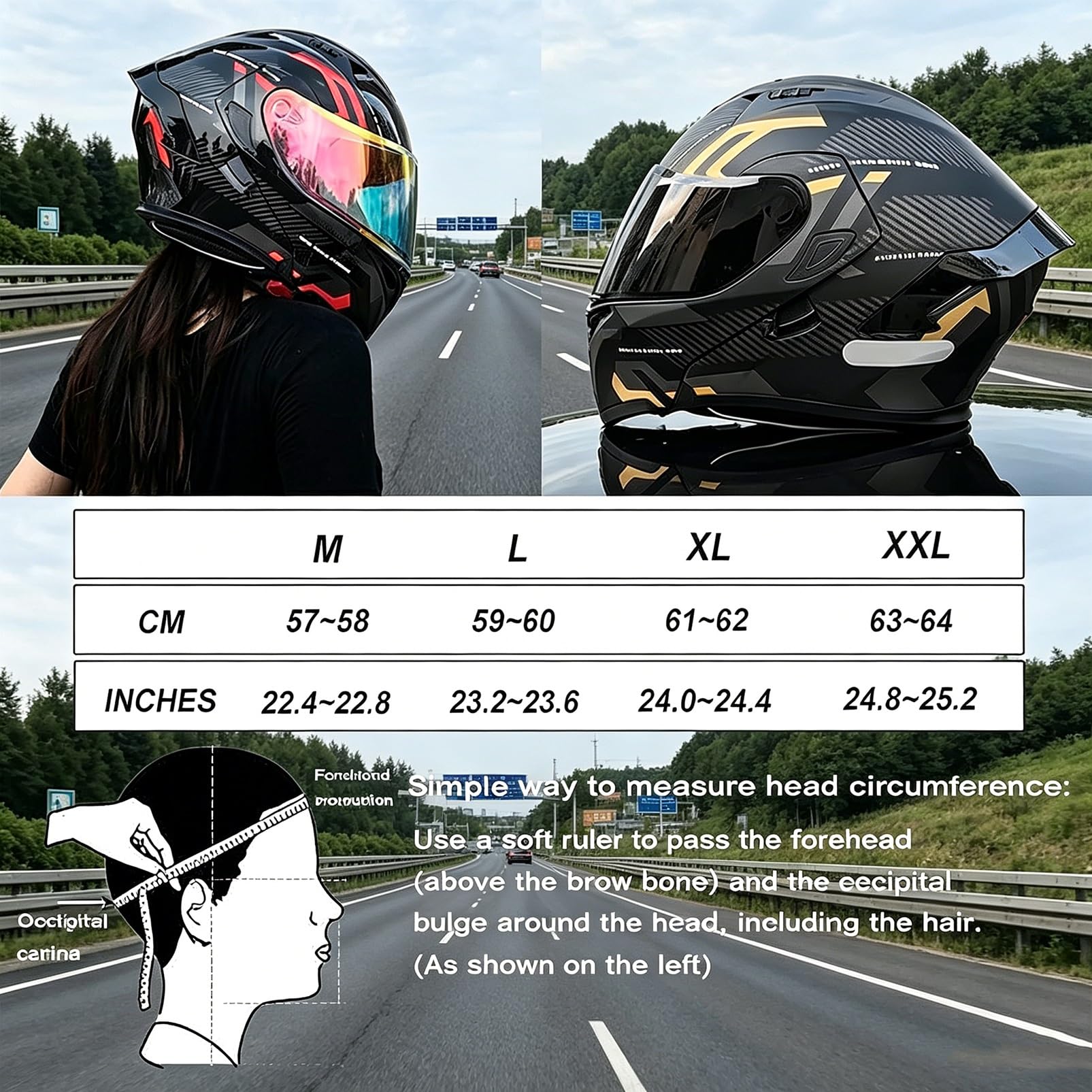 Agresywny Kask Motocyklowy Integralny, ECE R22.06 Kask Stealth z Podwójną Blendą, Kominiarka i Dodatkowa Szyba w Zestawie na Skuter