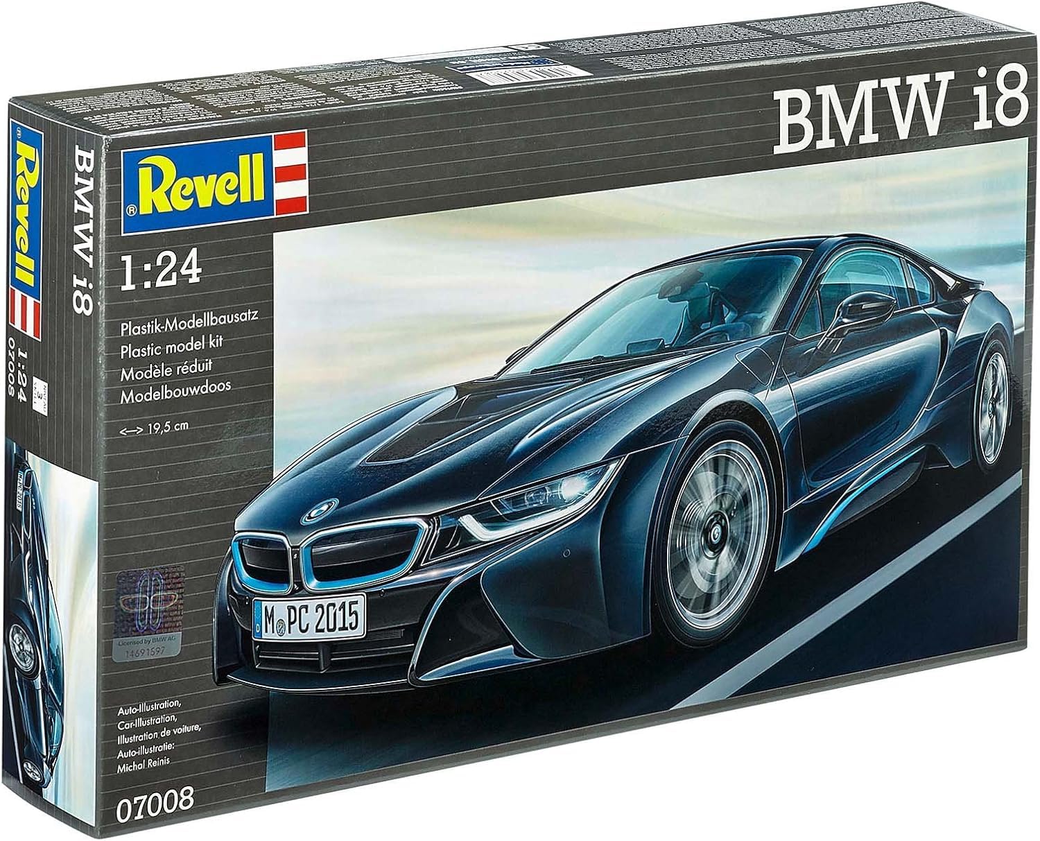 Revell - 07008 - Mbmw I8 - 131 Pièces - Echelle 1/24, Le noir