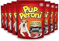 Vista 19 de Pup-Peroni Golosinas para perros, sabor original a tocino, 5.6 onzas (paquete de 8), hechas con tocino real