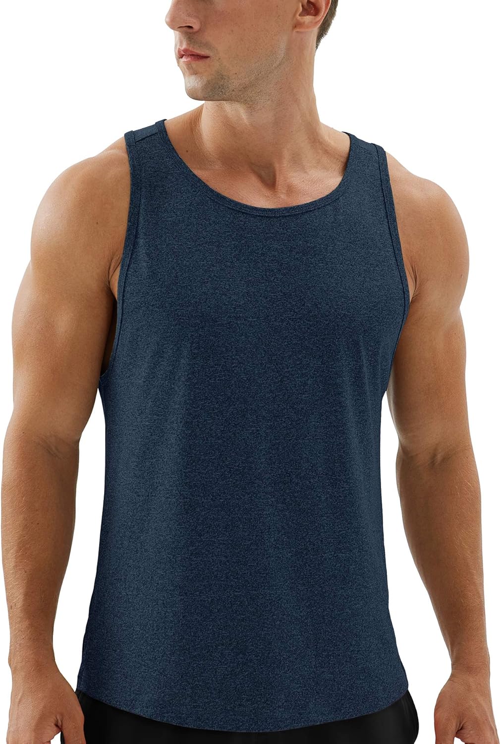 icyzone Workout Tank Tops for Men - Running Muscle Tank Exercise Gym Tops Athletic Shirts at  Men’s Clothing store