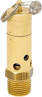 Control Devices SB50-0A150 SB Series Brass Soft Seat ASME Safety Valve, 150 psi Set Pressure, 1/2 Male NPT