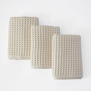 PÜSKÜL Waffle Kitchen Towels - Premium 100% Turkish Organic Cotton Ultra...
