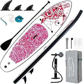 FEATH-R-LITE Inflatable Ultra-Light 10'×30''/10'6''×33'' Stand Up Paddle Board for All Skill Levels with Premium SUP Paddleboard Accessories,Non-Slip Comfort Deck for Youth & Adults