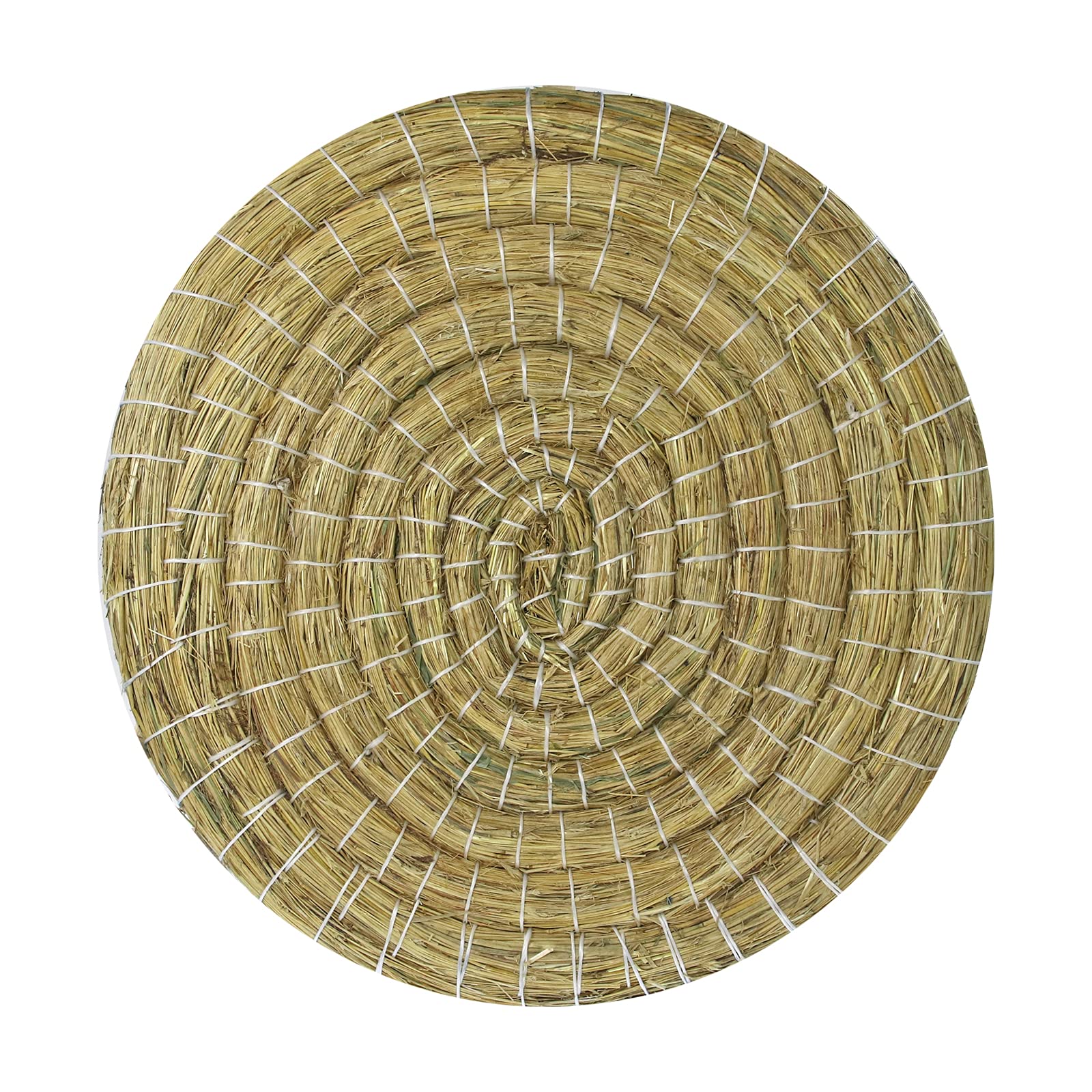 Runde Strohscheibe Deluxe - Ø 80 cm | Dicke: 8 cm | blau-rot, Zielscheibe für Pfeil und Bogen, Bogenschießen Kinder Erwachsene - Stroh Ziel ohne Ständer