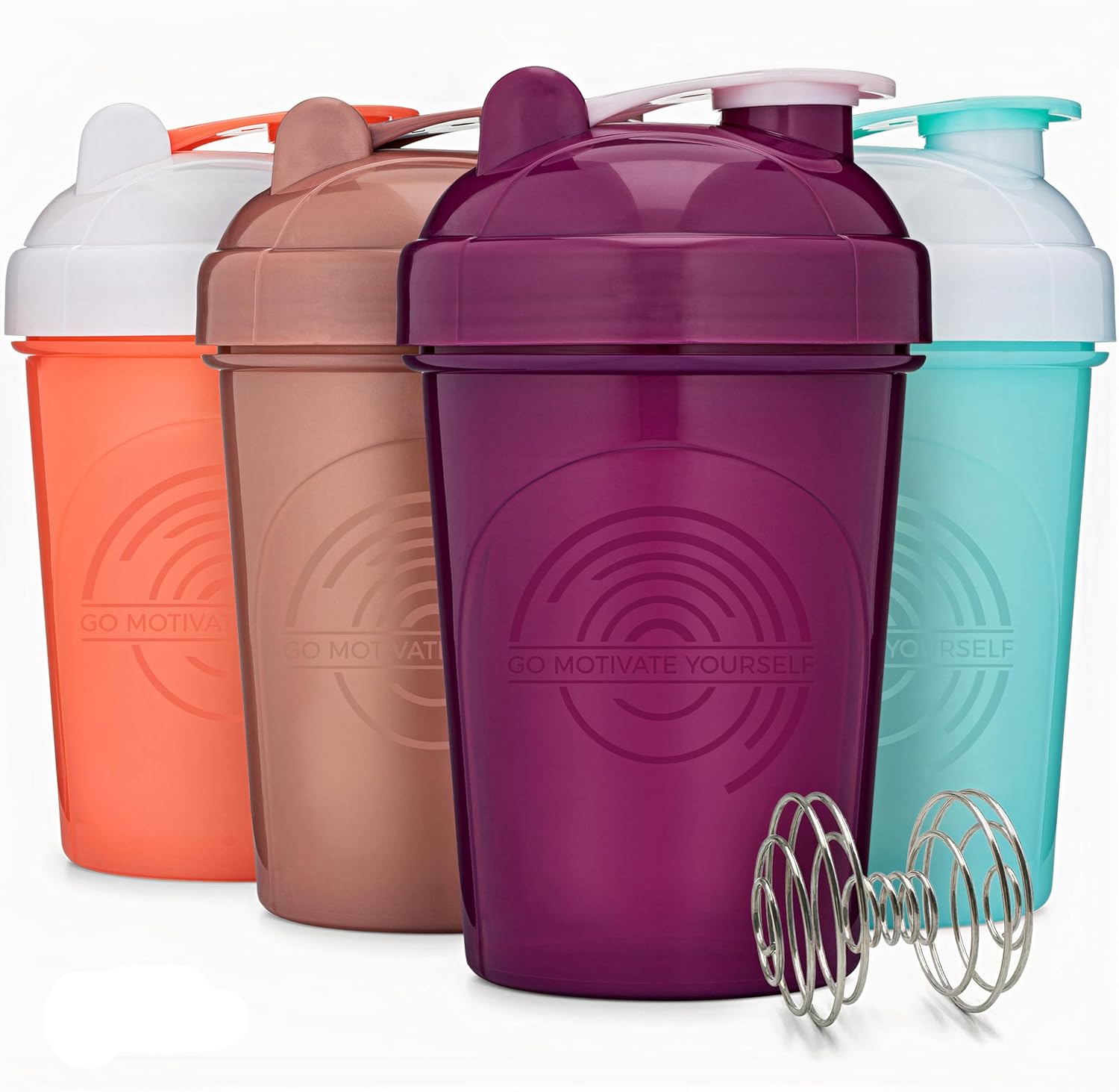 Bucked Up Shaker GOMOYO 3-Pack Protein Shaker Bottles 28oz With