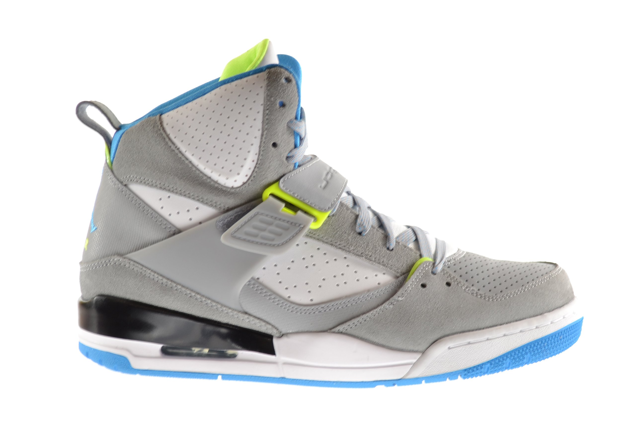Jordan Flight 45 High Men's Shoes Wolf Grey/Dark Powder Blue-Volt Ice-White 616816-016