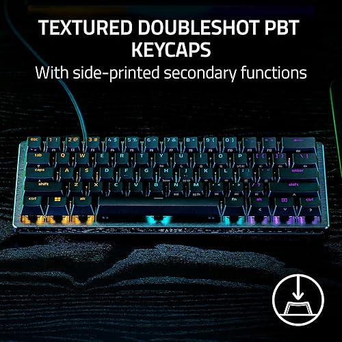 Miniatura 5 de Razer Huntsman V3 Pro Mini Teclado 60% Esports para gaming interruptores ópticos analógicos con disparador rápido y accionamiento ajustable -