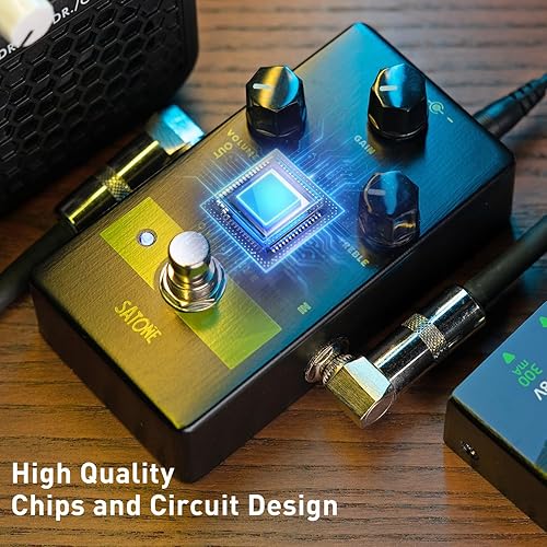 Miniatura 9 de Pedal de efecto de guitarra eléctrica S807 Hugger Compressor - Pedal de metal acústico preestablecido con efecto de compresor de circuito analógico