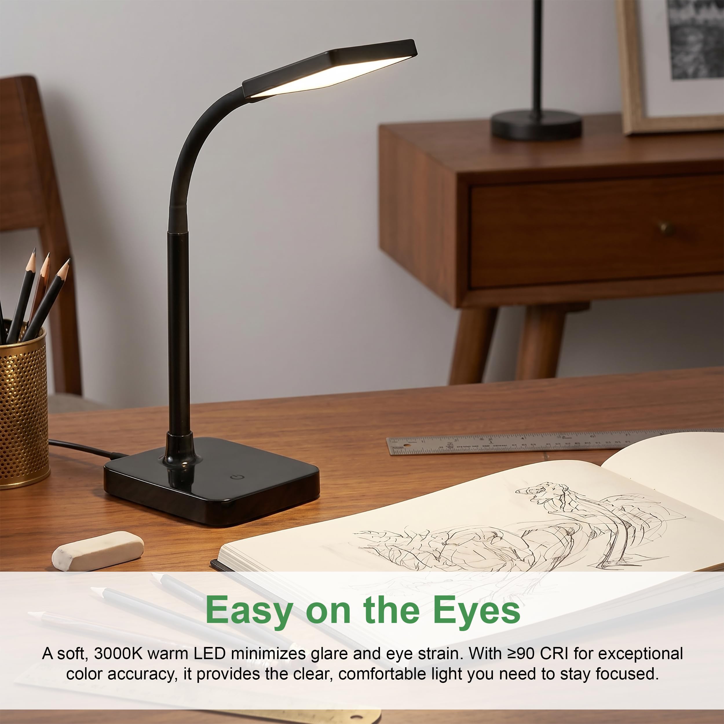 M&M'S  Neck Desk Lamp w/ Box デスクライト Amazon.com: Maxlite 11.9 in. Black Integrated LED Slim Desk Lamp