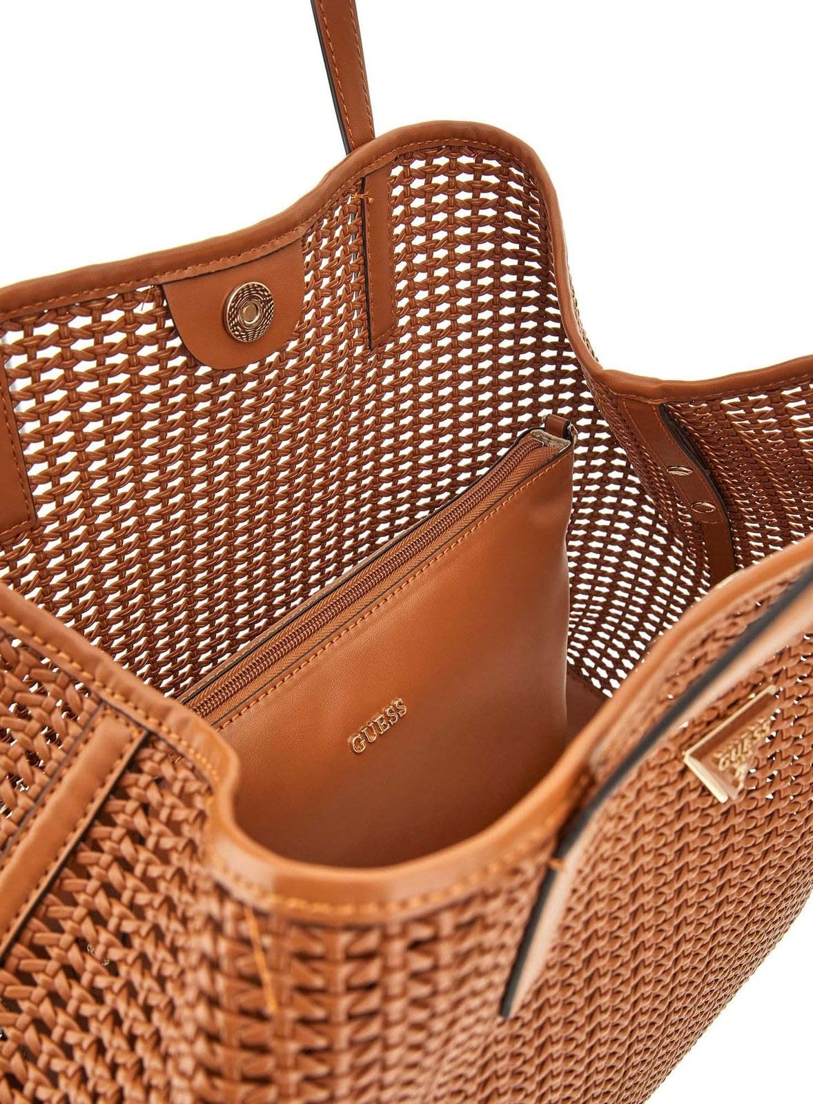 GUESS bolso shopper Brigitta 2 in 1 Tote Cognac marrón