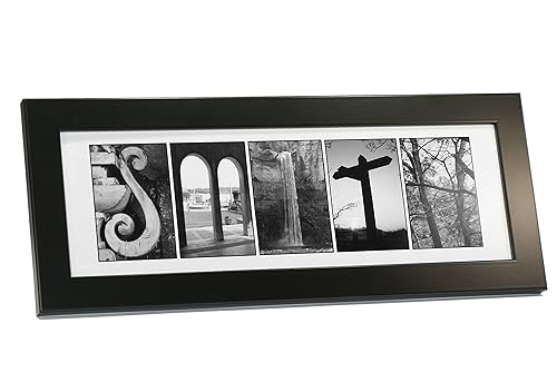 Creative Letter Art Personalized Sign in Nature Themed Alphabet Photograph