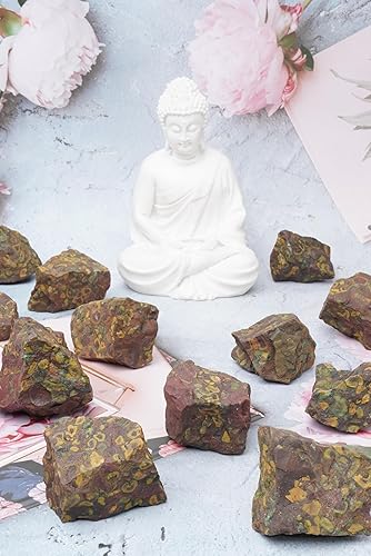 Vista 112 de Piedras y cristales de obsidiana de caoba, piedras crudas para hacer joyas, pulir, pulir, cabbing, lapidario, rocas fuentes, decoración, envoltura