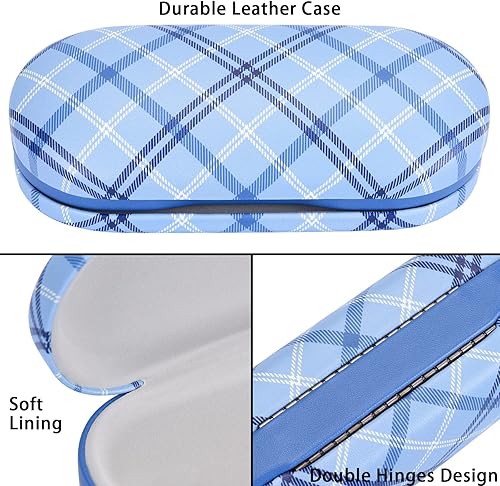 Miniatura 3 de Muf Funda portátil 2 en 1 para lentes de contacto y funda para anteojos, diseño de doble uso con espejo integrado, pinzas y botella de solución para